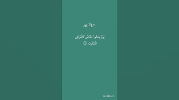 سورة القارعة بصوت القارئ محمد العيدروس #لايك #اكسبلور