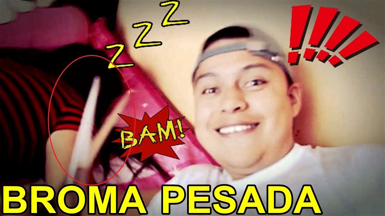 BROMA PESADA A MI HERMANA LE CORTO EL PELO MIENTRAS DUERME!! Gabo El ...