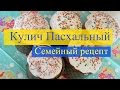 Кулич Пасхальный.Семейный рецепт.Часть II.