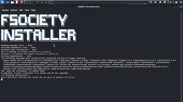 installing fosociety hacking  tool #cybersecurity  #kali #hacking #kalilinux #fsociety #mrrobot