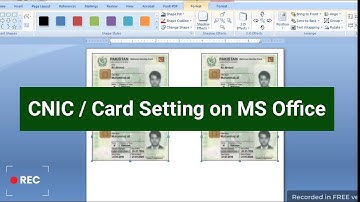 How to print CNIC Front and Back in MS Office | CNIC Settings in MS Office for print