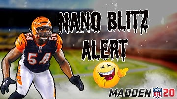 INSANE"NANO BLITZ" FREE UNBLOCKABLE SETUP🤔💪MADDEN 20.. EASY BLITZ SETUPS