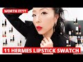 Hermes Lipstick Collection Swatches Try On | Hermes lipstick worth it?