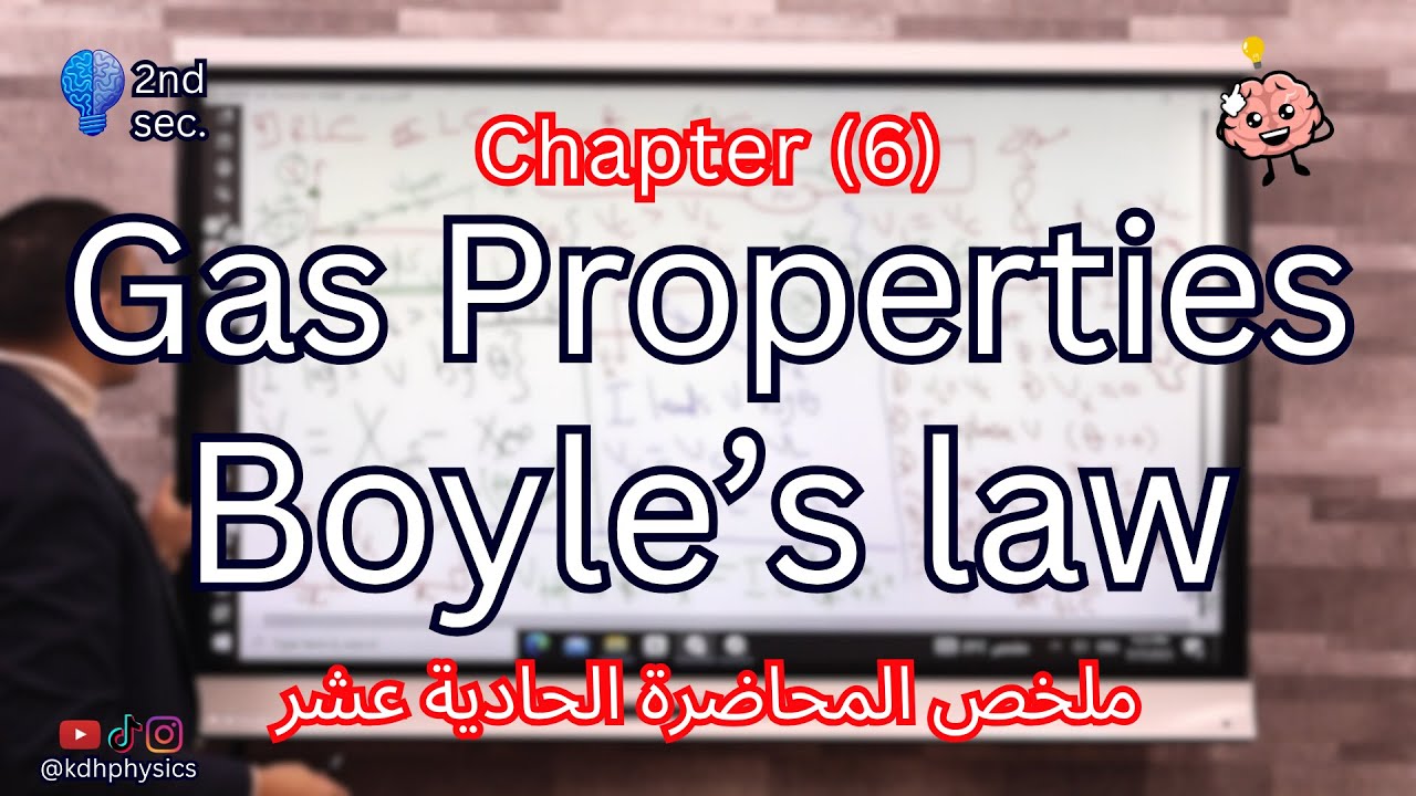 Boyle's law | Recap on lesson (1) Chapter (6) physics 2nd secondary 2026