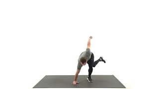 Skater Lunge with floor Tap - Tabata HIIT Workout from official book