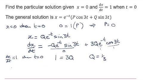 AQA Core Pure: Second order differential equations 3-2