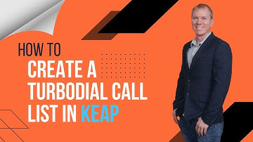How Can I Create a TurboDial Call List in Keap (formally Infusionsoft)