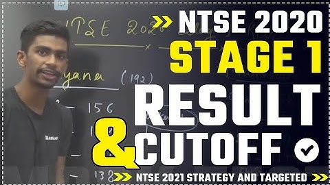 NTSE 2020 stage 1 result & cutoff | NTSE 2021 strategy and targeted marks | NTSE preparation tips
