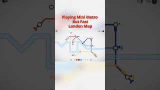 Mini Metro London Map timelapse #minimetro #shorts #game  #puzzle