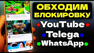 Без VPN как Ускорить 🔴YouTube 🔵Telegram 🟢WhatsApp и Обойти блокировку! Включи новую стратегию