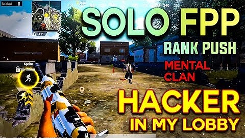 How To Survive Top 10 in Solo Fpp Hacker Lobby | Solo Fpp Rank Push | DM For Paid Push Available .