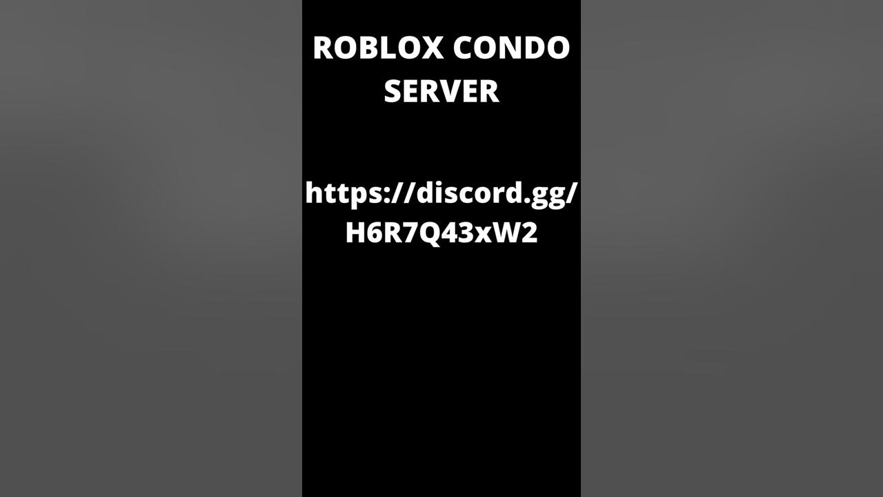 Roblox Condo Discord Server LINK IN DESC #condo #robloxcondo  #scentedcons2021 #condos #condogames 