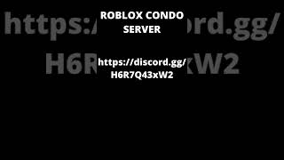 Roblox Condo Discord Server LINK IN DESC #condo #robloxcondo #scentedcons2021 #condos #condogames
