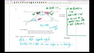 GCSE REVISION: AQA GCSE Maths Higher Topic Test - Angles