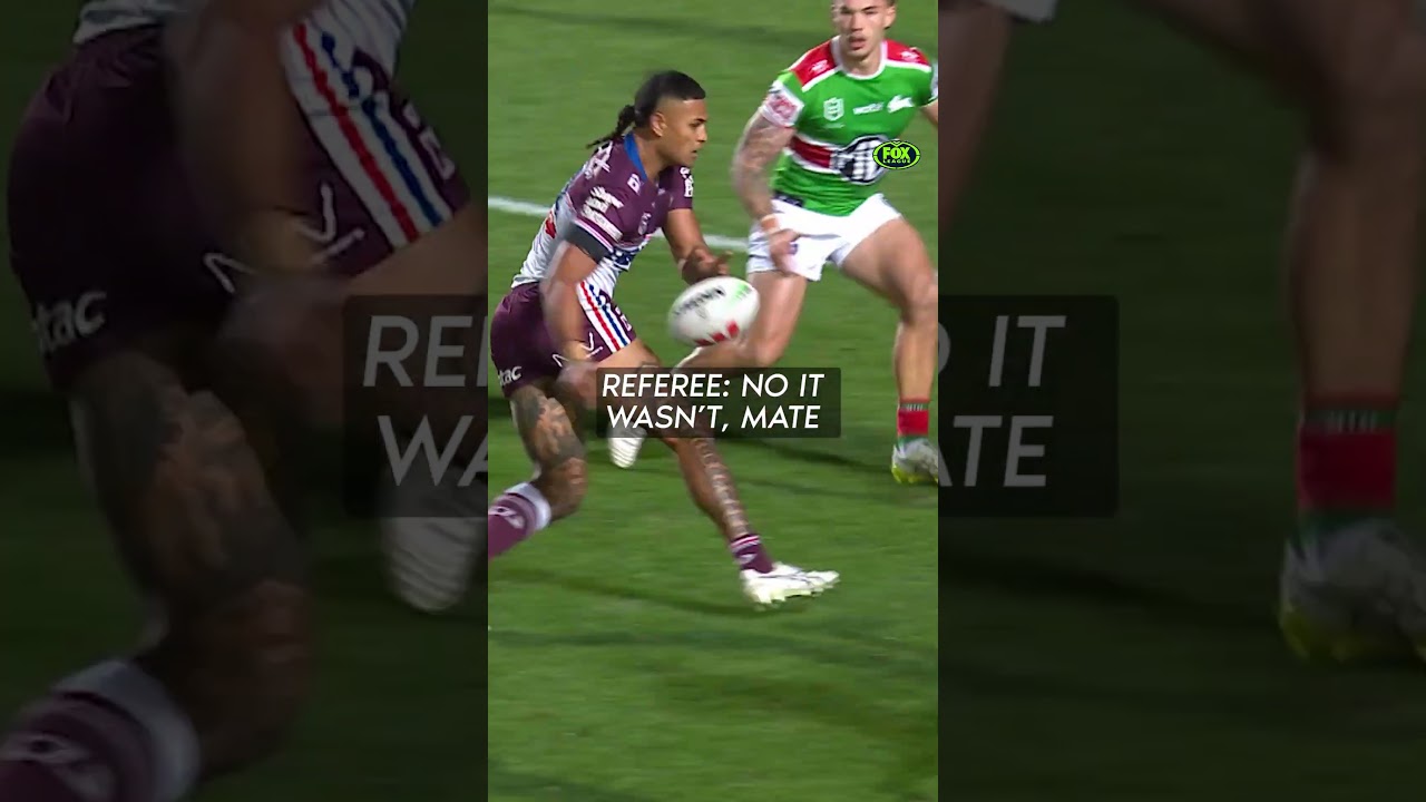 "He actually never loses it..." 🔊 #NRLManlySouths #nrl #rugby