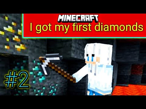 I got my first Diamond in Minecraft survival series #pojavalauncher # ...