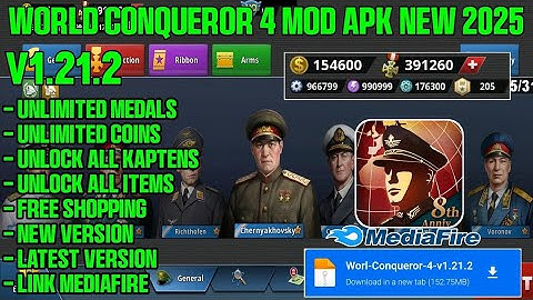 World Conqueror 4 Mod APK 🎖️ Unlimited Medals & Money! | New Update 2025