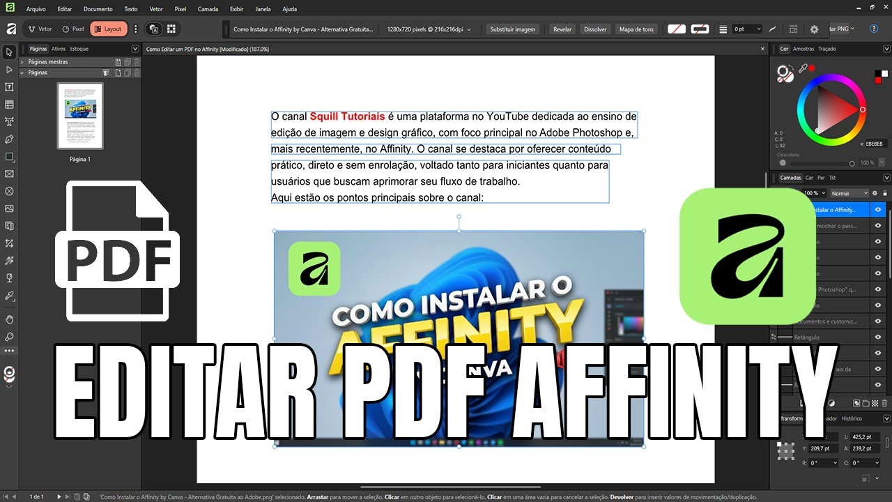 Como Editar QUALQUER PDF no Affinity (Guia Completo para Iniciantes ...