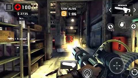 Dead trigger 2 scar and minigun level 10 gameplay. Take no damage level 51 on hard.