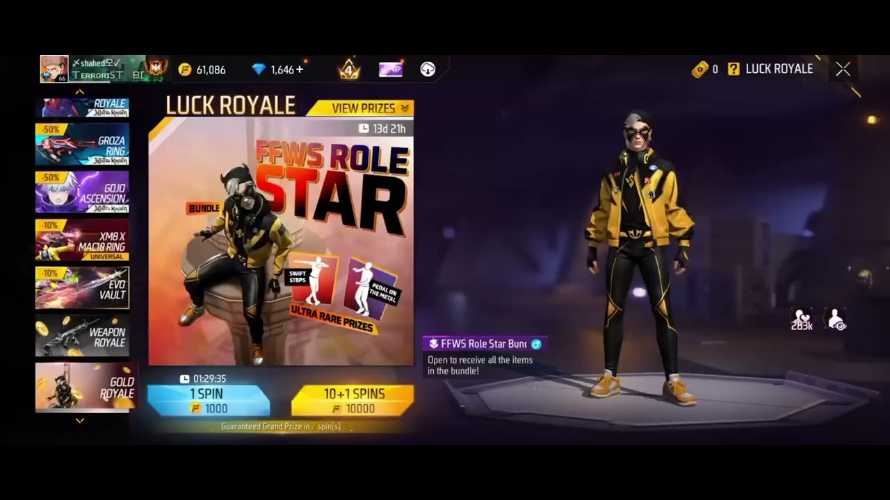 Free fire new arival animation unlock and spin trick ❤️