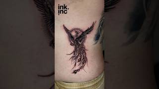 Black and Grey Phoenix Tattoo. #shorts #tattoo
