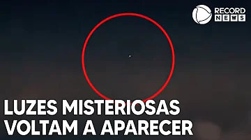 Luzes misteriosas voltam a aparecer no céu