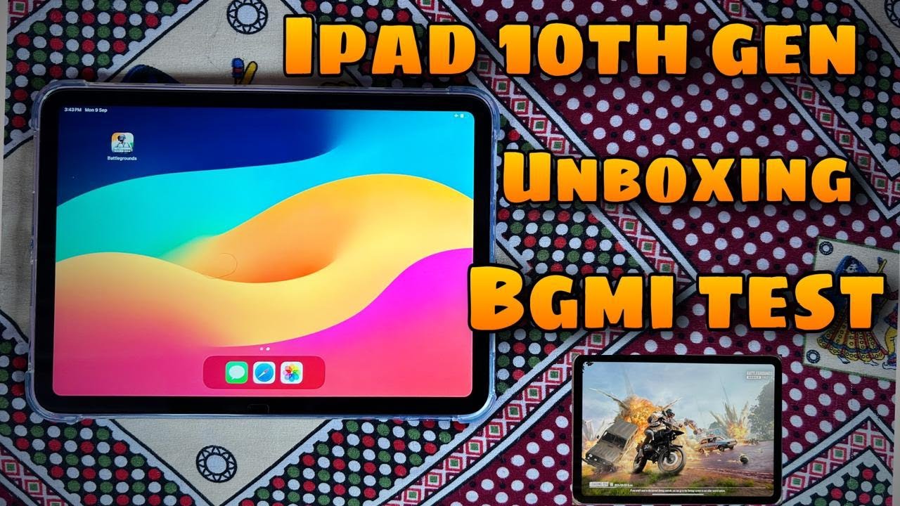 Ipad 10th generation unboxing and bgmi test in 2024. - YouTube