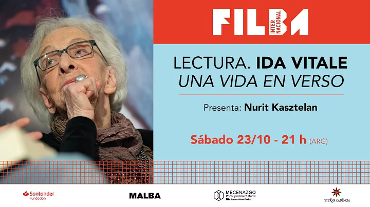 #Filba2021 - LECTURA. Ida Vitale. Una vida en vers...