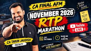 CA Nov 2026: Complete Revision Test Paper (RTP) Marathon | All Important Questions Covered!