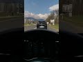 View on Alps in Slovenia from Mercedes-Benz C-class (S205) 4Matic