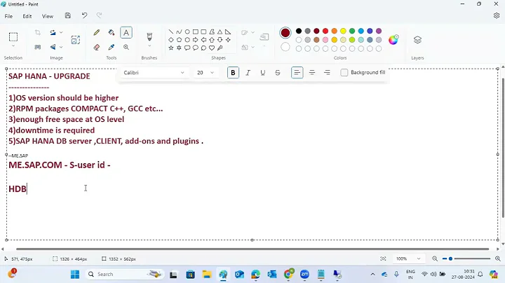 SAP HANA 2.0 - REVISION UPGRADE 079