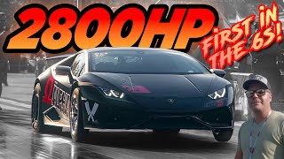 2800HP Drag Lambo 211MPH in 6 SECONDS! (FIRST in the 6's - NEW RECORD)