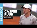 LIVE PRACTICE: Casper Ruud In Rome