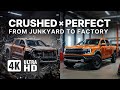 ASMR Full Restoration – Crushed 2024 Ford Ranger Raptor Pulled from Scrap Heap to Code Orange Glory