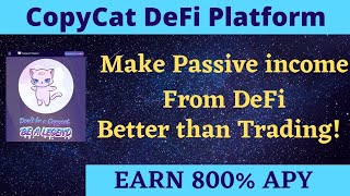 Earn 750%APY on CopyCat Finanace | Yield farming and Staking | DeFi