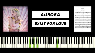 AURORA - Exist For Love (Piano Tutorial & Cover)