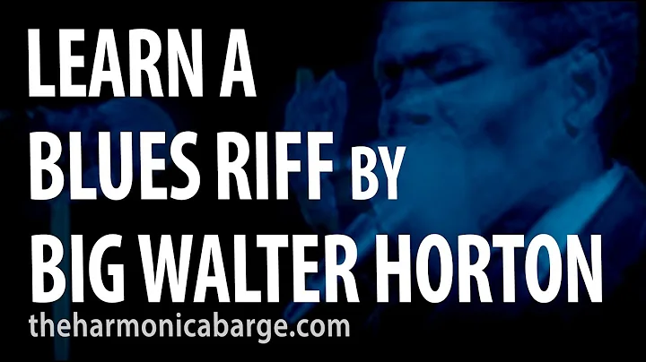 Blues Harmonica Lesson-  Big Walter Horton Riff