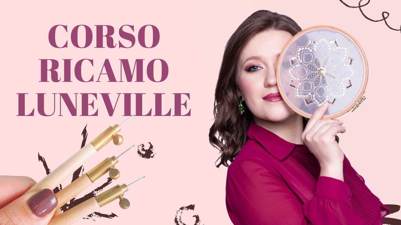 Corso di ricamo con il crochet di Luneville online - ricamo alta moda