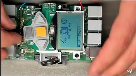 Lego Mindstorms NXT display repair (German with English text comments)