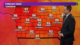 Iowa Weather Update: Back to the 90s to close out June