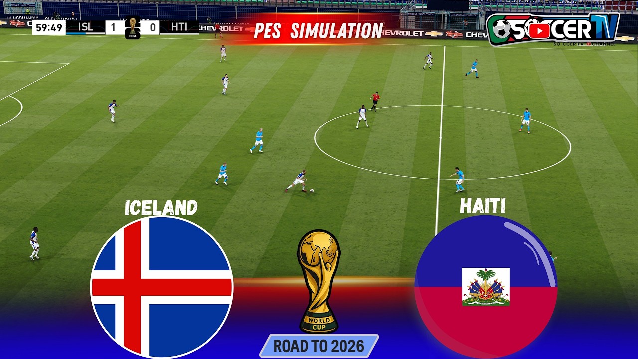 Гаити против Исландии - Режим Чемпионата мира 2026 | Полная симуляция матча | PES 21 (PC)