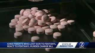 Iowa parents who lost son to fentanyl react to fentanyl murder charge bill