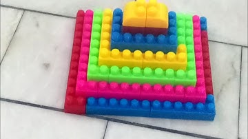 Satisfying DIY Pyramid | Lego blocks | ASMR Building Blocks | asmr sounds