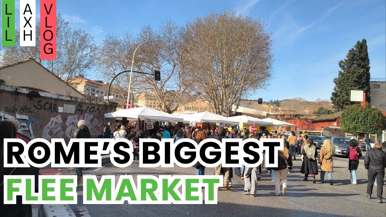 Biggest Flee Market in Rome | Budget Shopping Vlog | Porta Portese
