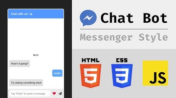 How to create a Messenger Style Chat Bot with JavaScript Tutorial (Part 1)