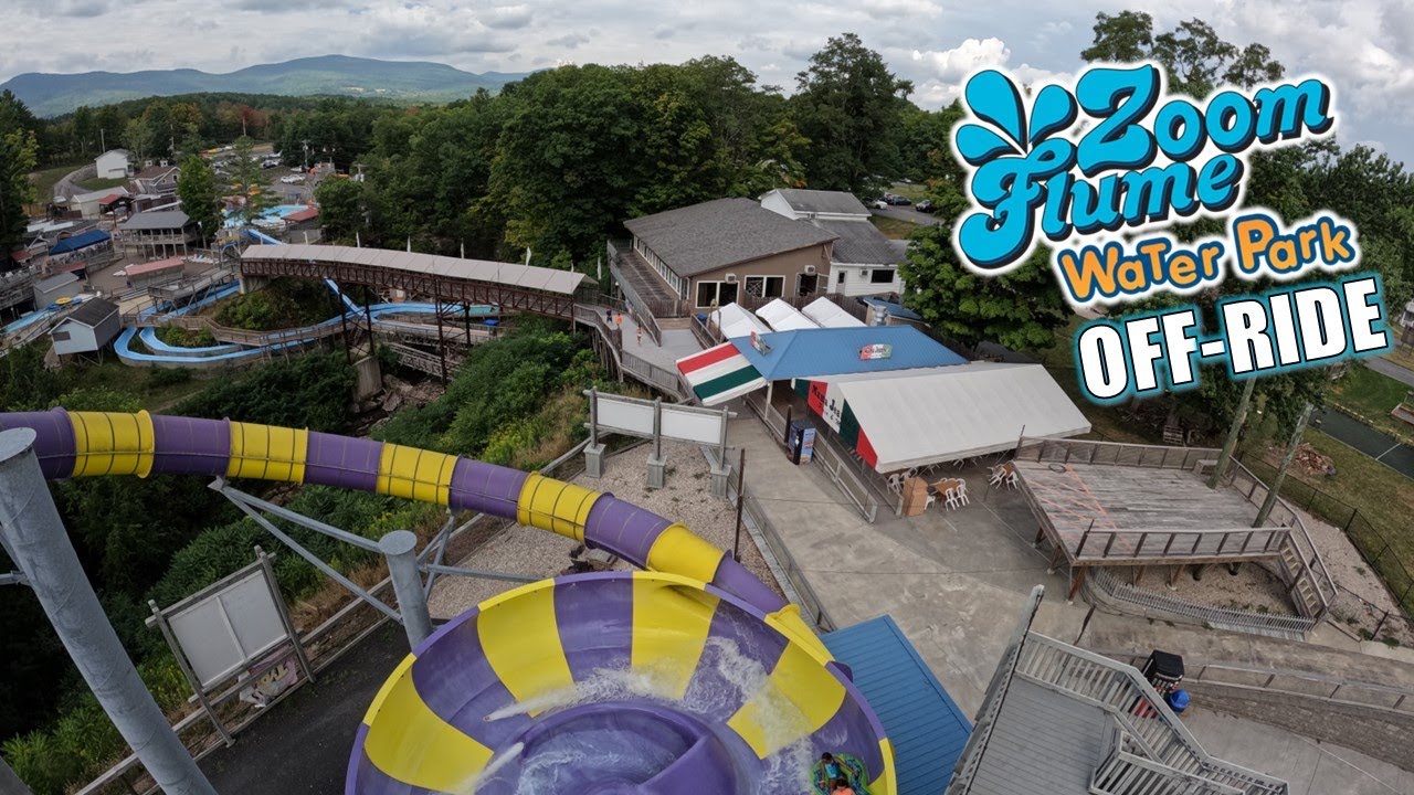 Zoom Flume OffRide Footage, New York Water Park in a Non