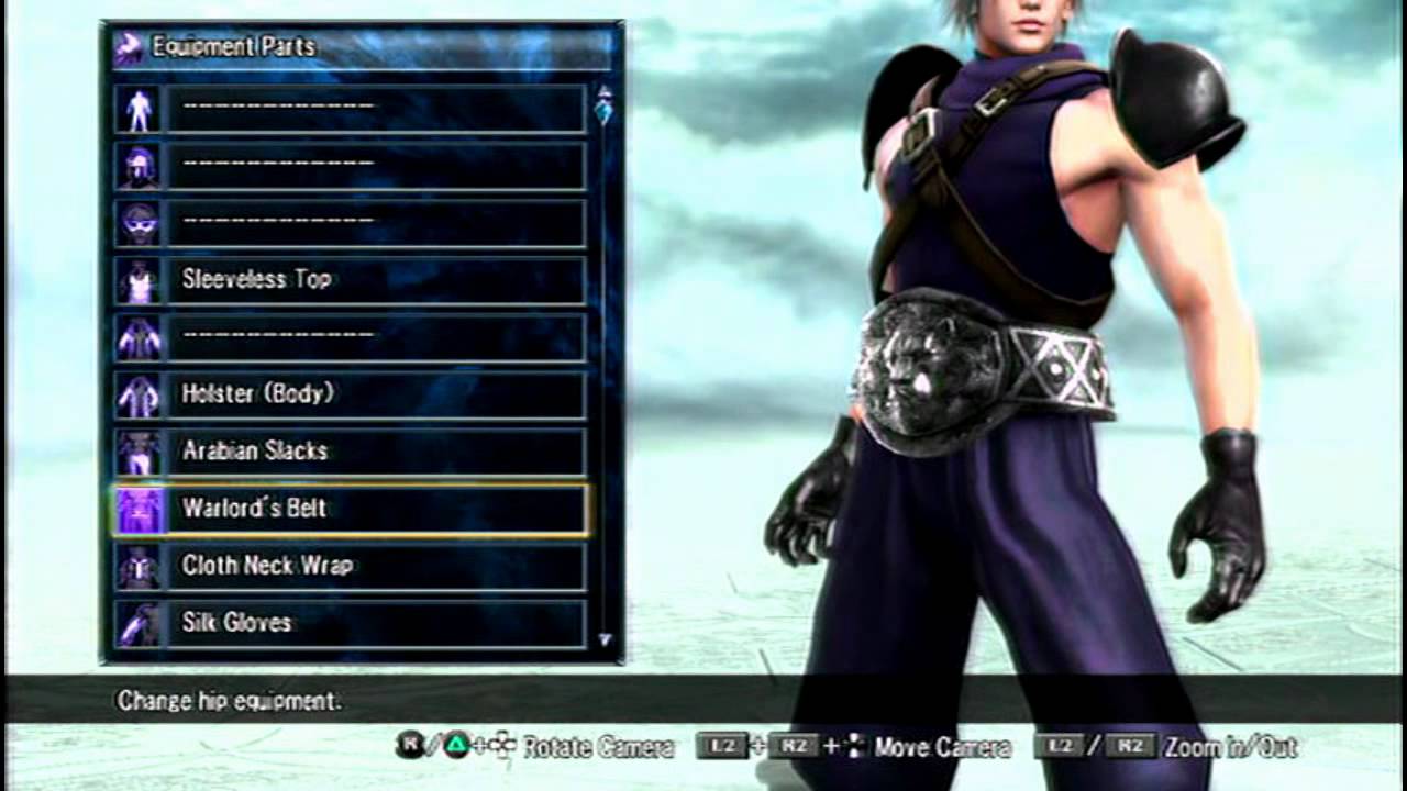 Soul Calibur 5 - Final Fantasy 7 ZACK character creation - YouTube