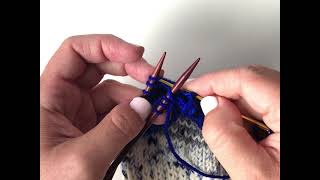 Grafting the toe on a knit sock with Kitchener Stitch tutorial