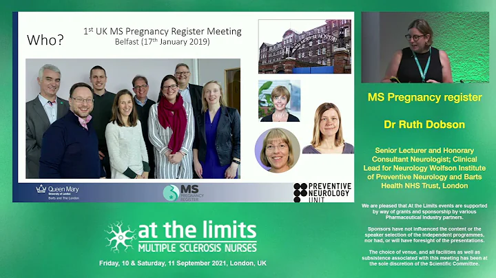 Dr Ruth Dobson - The MS Pregnancy register