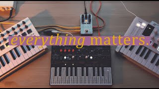 everything matters - semi-live ambient jam with the microfreak